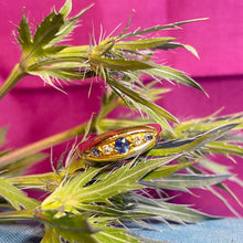 18ct Yellow Gold Sapphire and Diamond Ring