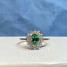 9ct Yellow Gold CZ Cluster Ring