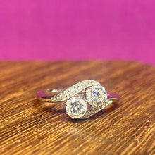 Platinum Diamond Twist Ring