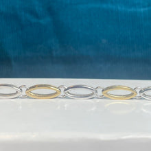 9ct Yellow and White Gold Chain