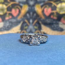 18ct White Gold and Platinum Diamond Ring