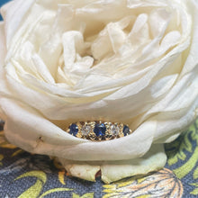 18ct Yellow Gold Sapphire and Diamond Ring