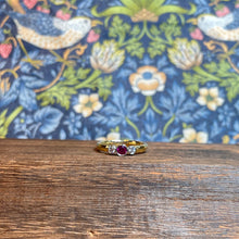 18ct Yellow Gold Ruby and Diamond Ring