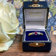 18ct Yellow Gold Ruby and Diamond Ring