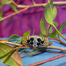 18ct Yellow Gold Sapphire and Diamond Ring
