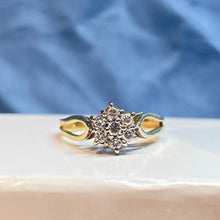 18ct Yellow Gold Diamond Cluster Ring