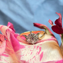 18ct Yellow Gold Diamond Cluster Ring