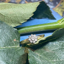 18ct Yellow Gold Diamond Cluster Ring