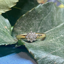 18ct Yellow Gold Diamond Cluster Ring