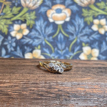 9ct Yellow Gold Diamond Twist Ring