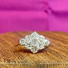 18ct Yellow Gold Diamond Cluster Ring