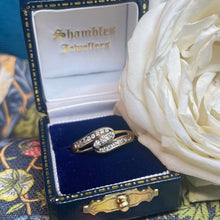 18ct Yellow Gold Diamond Crossover Ring