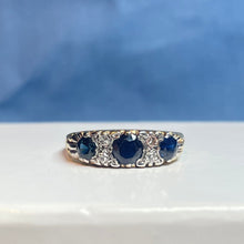 18ct Yellow Gold Sapphire and Diamond Ring