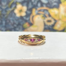 18ct Yellow Gold Ruby and Diamond Ring
