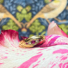 18ct Yellow Gold Ruby and Diamond Ring