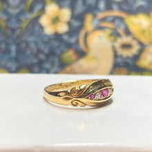 18ct Yellow Gold Ruby and Diamond Ring