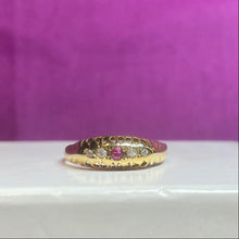 18ct Yellow Gold Ruby and Diamond Ring
