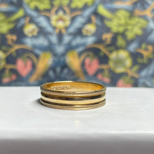 9ct Yellow Gold Band with Milgrain Edge