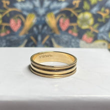 9ct Yellow Gold Band with Milgrain Edge
