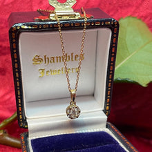 9ct Yellow Gold Diamond Pendant Necklace