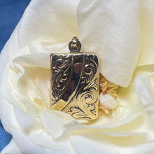 9ct Yellow Gold Square Locket Pendant