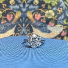 Platinum Diamond Cluster Ring