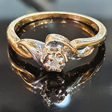 Diamond Solitaire Ring set on 9ct Yellow Gold