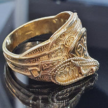 9ct Yellow Gold Saddle Ring