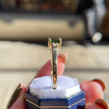 Peridot and CZ Ring