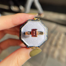 Pink Tourmaline and 9ct gold Ring