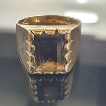 Smokey Quartz 9ct Yellow Gold Ring