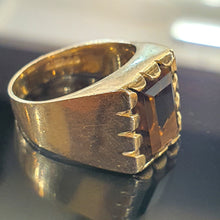 Smokey Quartz 9ct Yellow Gold Ring