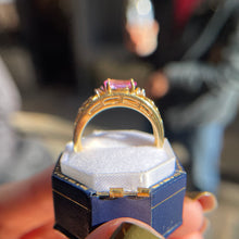 Tourmaline and Diamond Ring