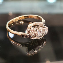 Diamond Trilogy Ring set on 18ct Yellow Gold and Platinum