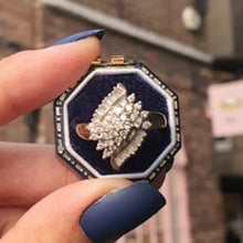 9ct Yellow Gold Diamond Cluster Ring