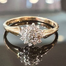 Diamond 9ct Yellow Gold Ring